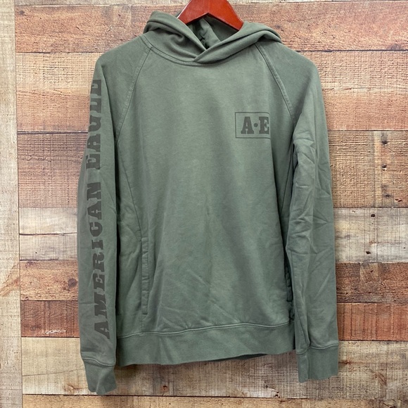 American Eagle Outfitters Tops - American Eagle Hoodie OD Green